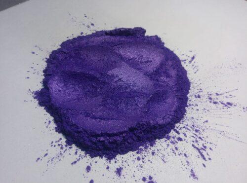 Metallic pigments dark purple