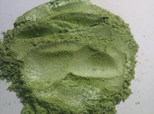 Metallic pigments green apple